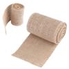 Webbing Yellow Burlap Roll Wired Edge 3Meter Hessian Roll Hessian Fabric Gift Wrapping