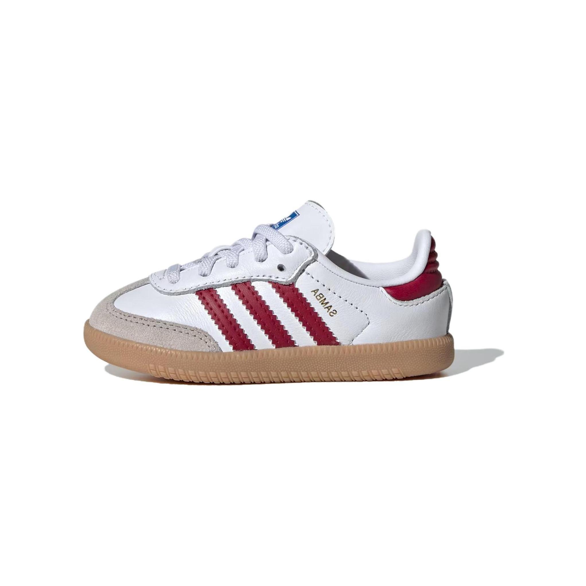 

Adidas Samba OG I White Collegiate Burgundy Gum Детские кроссовки Cloud-White IE1336 26½