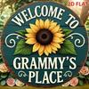 Vintage Metal Tin Sign 8x8 Inch Retro Wall Decor Rustic Farmhouse Plaque