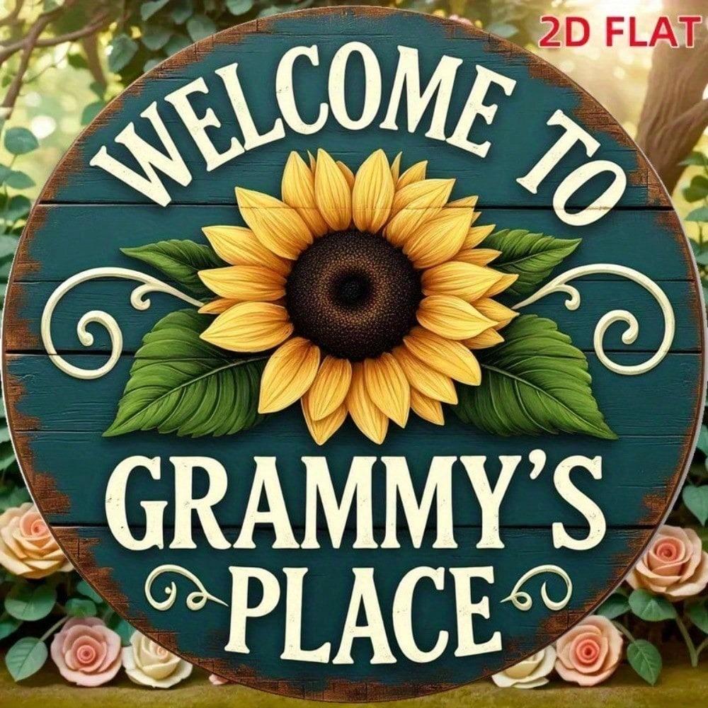 Vintage Metal Tin Sign 8x8 Inch Retro Wall Decor Rustic Farmhouse Plaque
