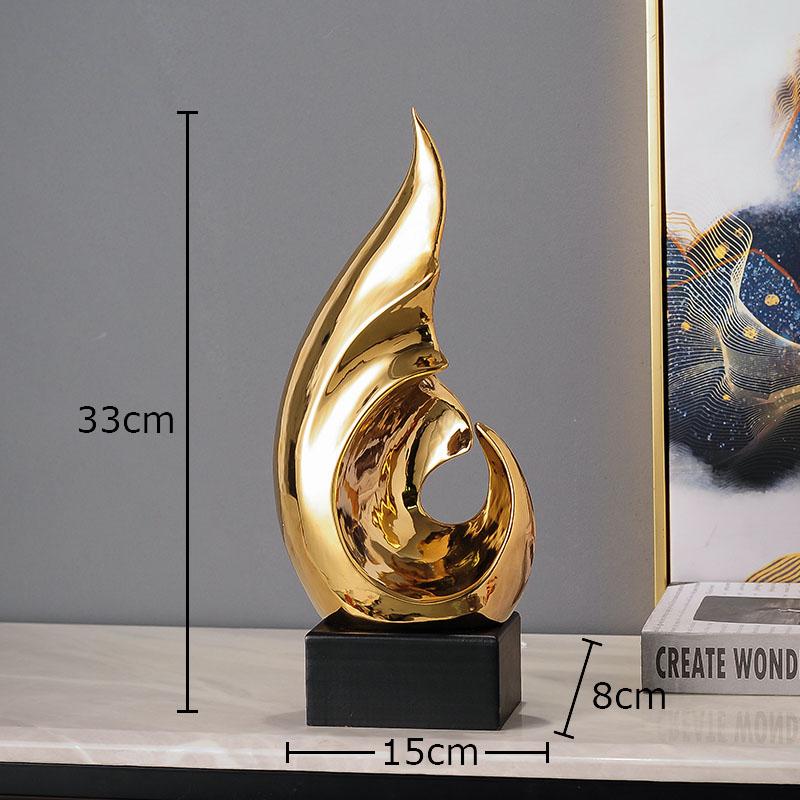 Creative Wind Image Modern Artwork TV Cabinet Desk Decoration Ornaments Abstract Crafts Ceramic Sculpture Room Aesthetic Decor