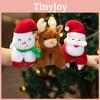 Cute Christmas Santa Claus Plush Doll Toy With Wrist Paddle Bracelet For Children 25cm Height
