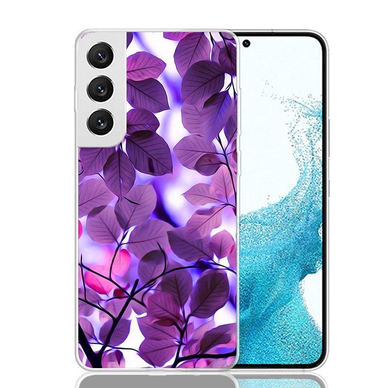 Purple Lavender Flowers Phone Case For Samsung Galaxy S26 S25 Edge S24 S23 FE S22 Ultra S21 Plus S20 + Fundas Cover Coque Galaxy