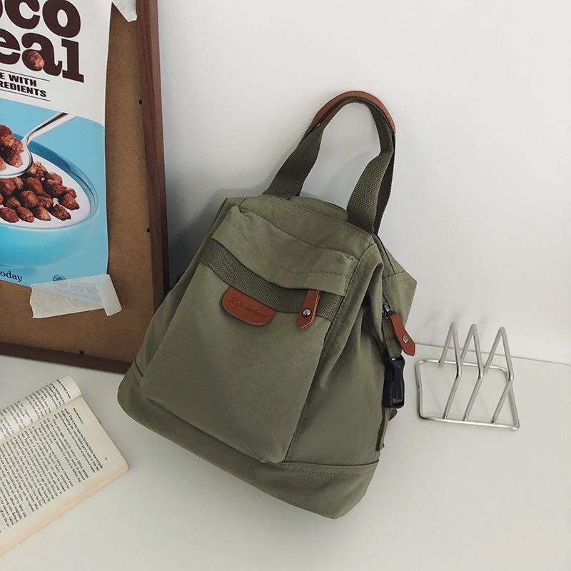 Japanese Retro Canvas Backpack for Women New Fashion Schoolbag for College Students Korean High School Backpack