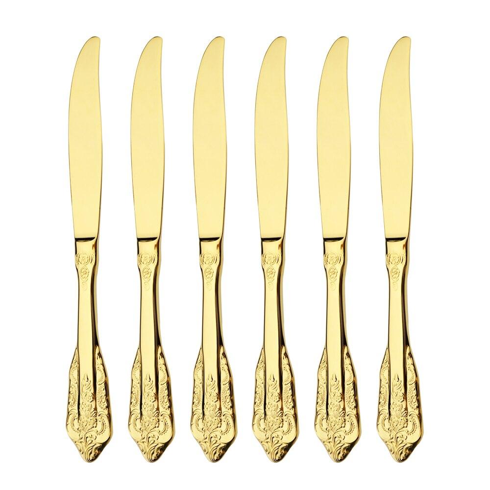 Купить 6 шт. Винтаж 18/10 набор столовых приборов из нержавеющей стали ...