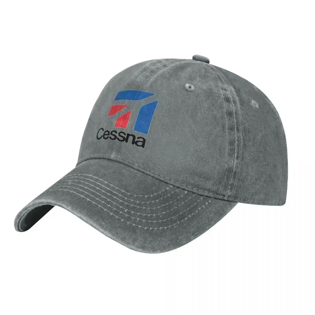 Cessna Aircraft Logo Baseball Cap USA Unisex Teens Sunscreen Hip Hop Dad Hats Summer Vintage Hunting Camping Baseball Caps