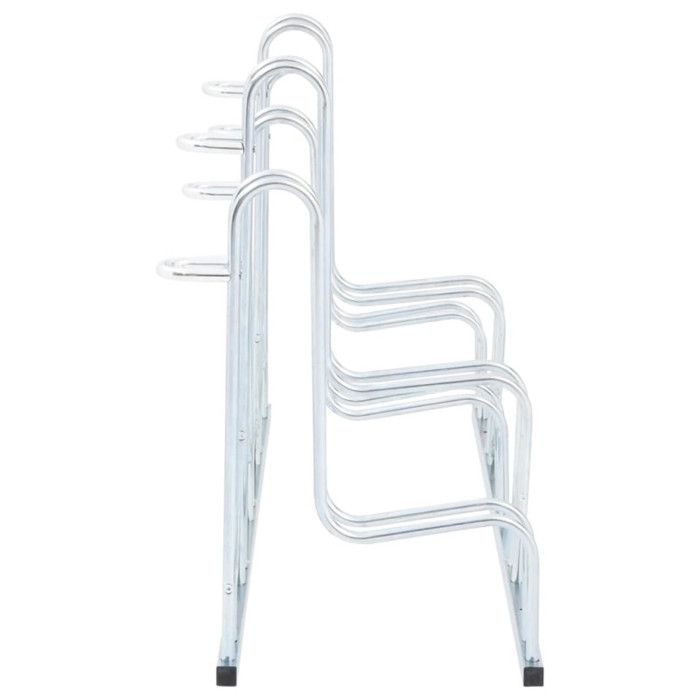 Support de vélo au sol autoportant pour 5 vélos acier galvanisé