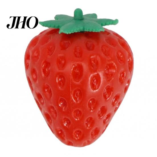 Soft Decompression Toy Strawberry Grape Stress Relief Toy, Realistic Fruit Squeeze Sensory Tension Gadgets Anxiety Relieving Office Desk for