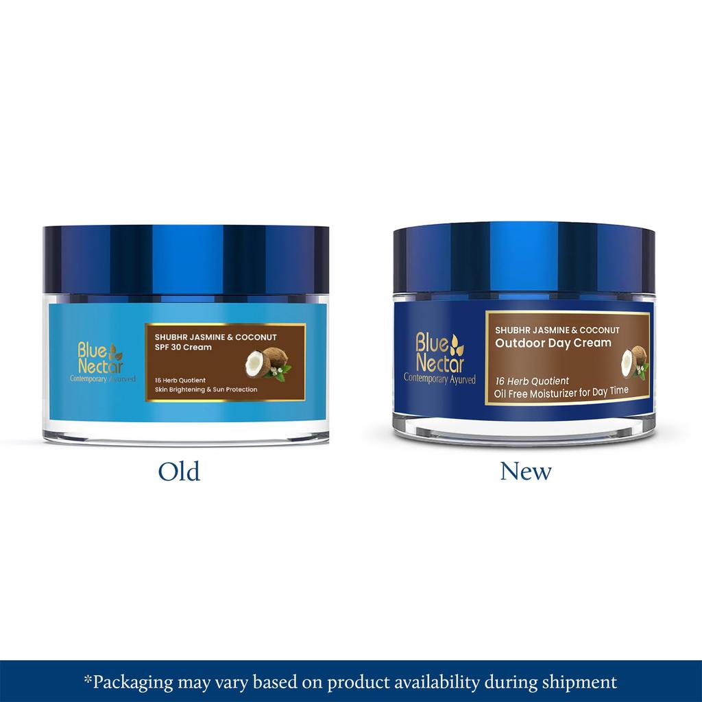 Blue Nectar Coconut Face Cream with SPF 30 Sunscreen for Women | Plant Based Oil Free Moisturizer for Face with Vitamin E | Brightening Sunscreen