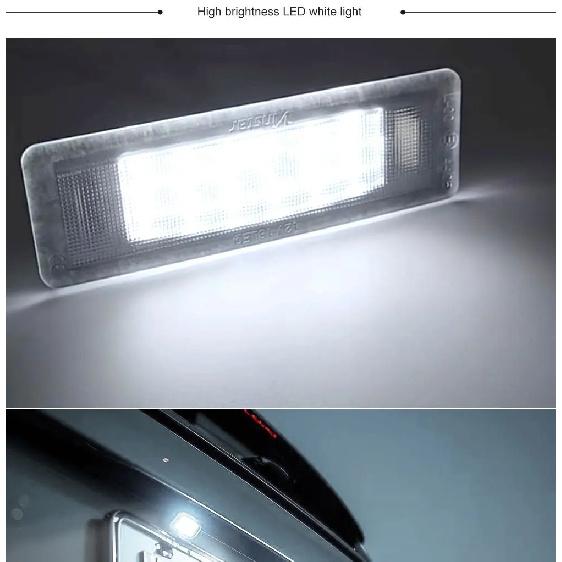 2pcs Car Canbus Error-Free Led License Number Plate Lights White For Kia Optima K5 Optima Hybrid Sportage Proceed GT Soul SK3