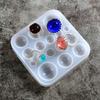 DIY Round Gem Patch Rings Silicone Epoxy Mold DIY Ornaments Pendant Jewelry Crafting Mould for Valentines Love Gift