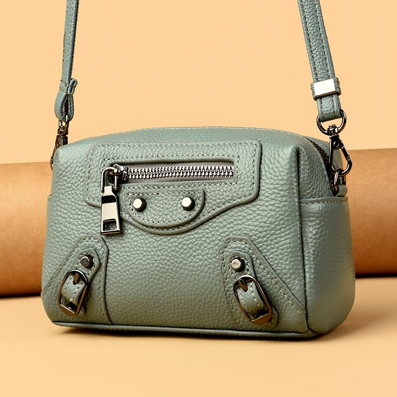 Cowhide Fashion Women Brand Shoulder Bag New Luxury Design Dermis Ladies Totes Handbag Casual Travel Female Crossbody Bags