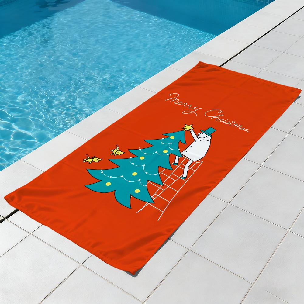 O-ojisan-n Anime niedliches Handtuch Strand Schnelltrocknend Weich Poolhandtücher Geschenk für Reise Fitnessstudio Dusche Camping Sport