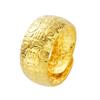 Counter Hot-selling 24K Gold Plated Ring for Men, Long-lasting Colorfast Brass Jewelry, Simulated Gold for Women