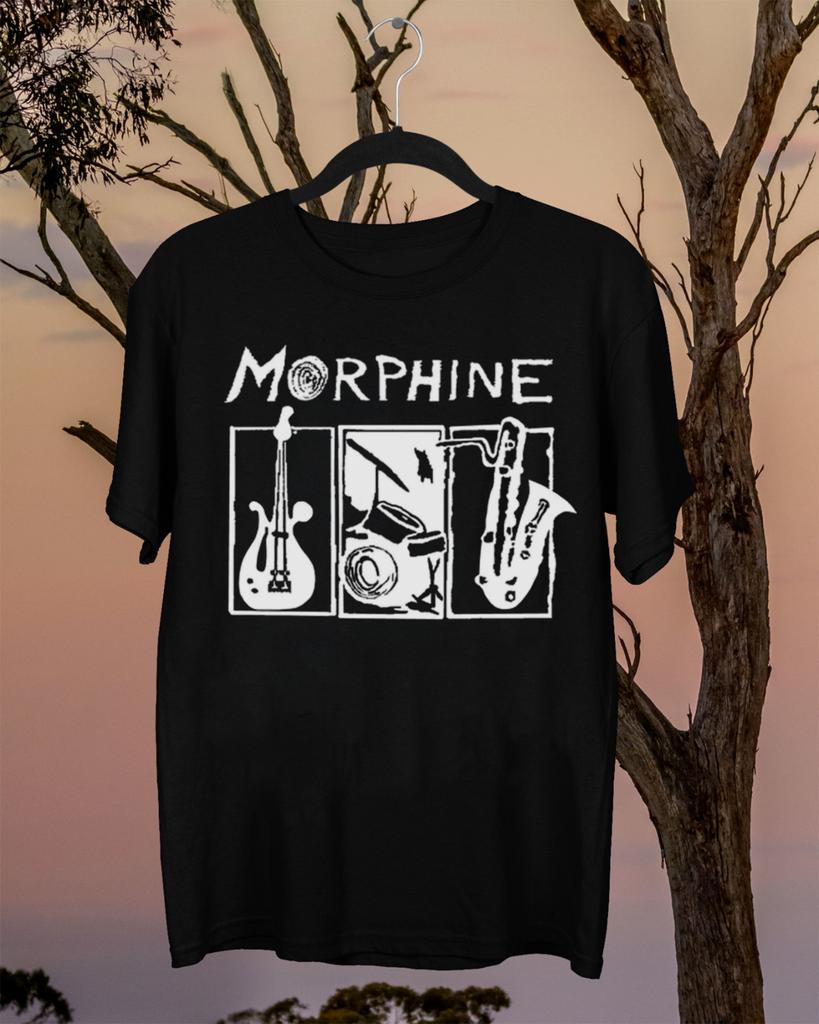 Hot Morphine Band - Cure for Pain T Shirt Classic Black Unisex S-5XL