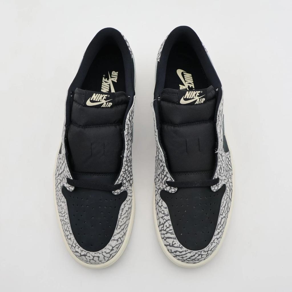 CZ0790-001 Nike Air Jordan 1 Retro Low OG Black Cement Muslin Tech Grey (Men's)