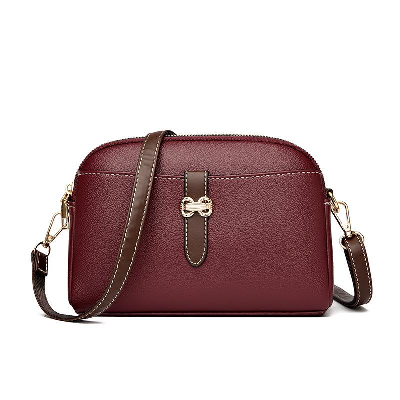 Women's bag mobile phone bag new fashion soft leather women's mother bag shoulder messenger bag versatile delivery