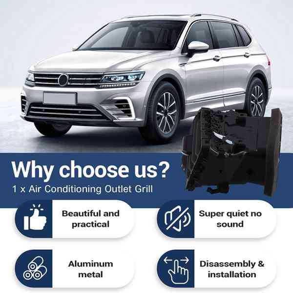 Left Air Vent Grille for 2017-2018 Volkswagen Tiguan, Part #5NG819703