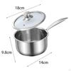 Milk Pan Soup Multifunction Pot Easy To Clean Saucepan with Cover for Home Hotel