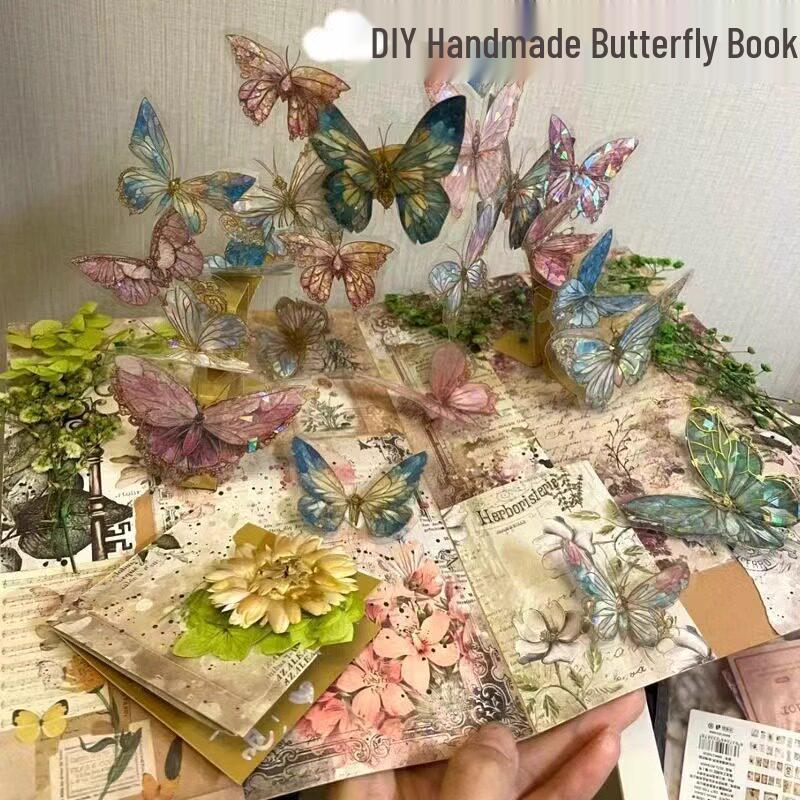 

Colorful Butterfly Pop-up Book DIY Kit – Handmade Gift Set for Girlfriend Regular