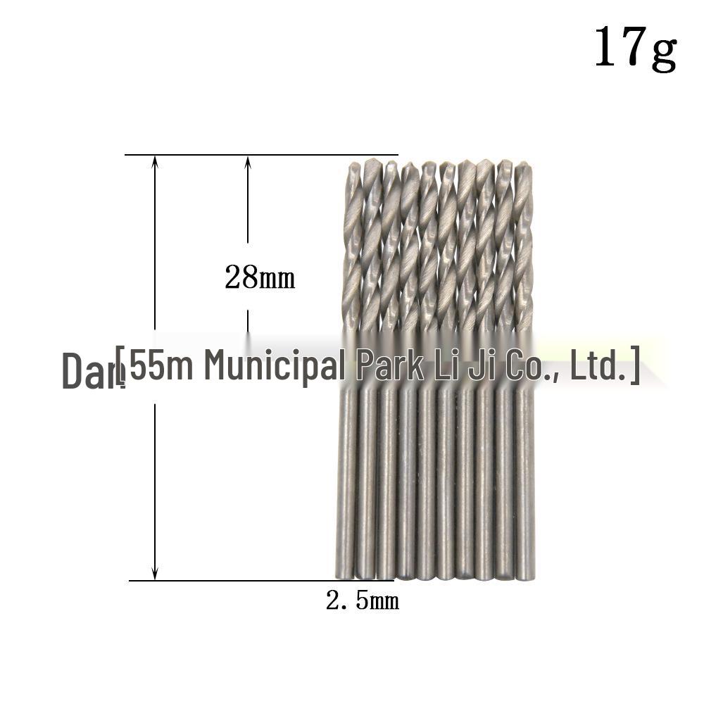 

Набор из 5 электрических сверл: Сверло спиральное из быстрорежущей стали, 10 шт., цилиндрический хвостовик, натуральный цвет.