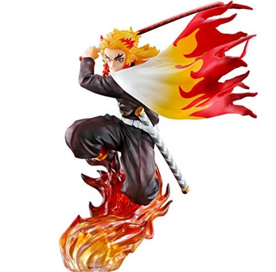 BANPRESTO Ichiban Kuji Demon Slayer: Kimetsu No Yaiba 4 Become a Blade Stronger Than Anyone Else E Prize Kyojuro Rengoku Figure 1 Type