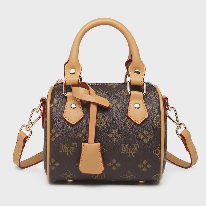 MKF Women's Printed Mini Shoulder Bag, 2023 Fashion Trend Boston Style Messenger Bag