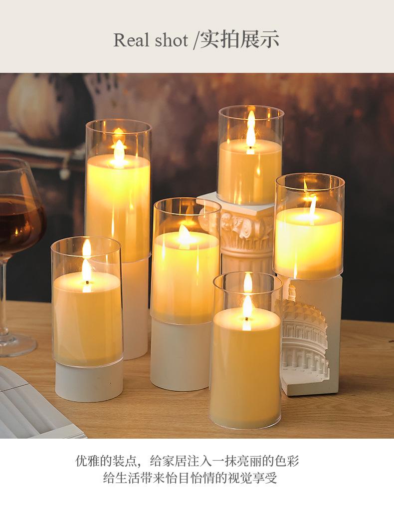 1/4/8 PCS LED Elektronische Kerze Konzert Candlelight Ornament Skript Töten Atmosphäre Licht Weihnachten Nachtlicht