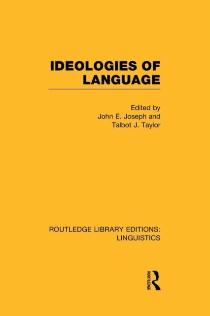 The Ideologies of Language Book