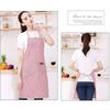 Kitchen Cotton Striped Apron Household Adult Apron for Cleaning Cooking Baking Large Pockets Men Women Apron Overalls