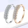 Tezzc Champagne Color Full Moissanite Rings Lab Diamond for Women Wedding Sterling Silver Engagement Promise Band Jewelry