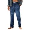 Men's Home Soft Pajama Pants Drawstring With Pockets Casual Sports Pants