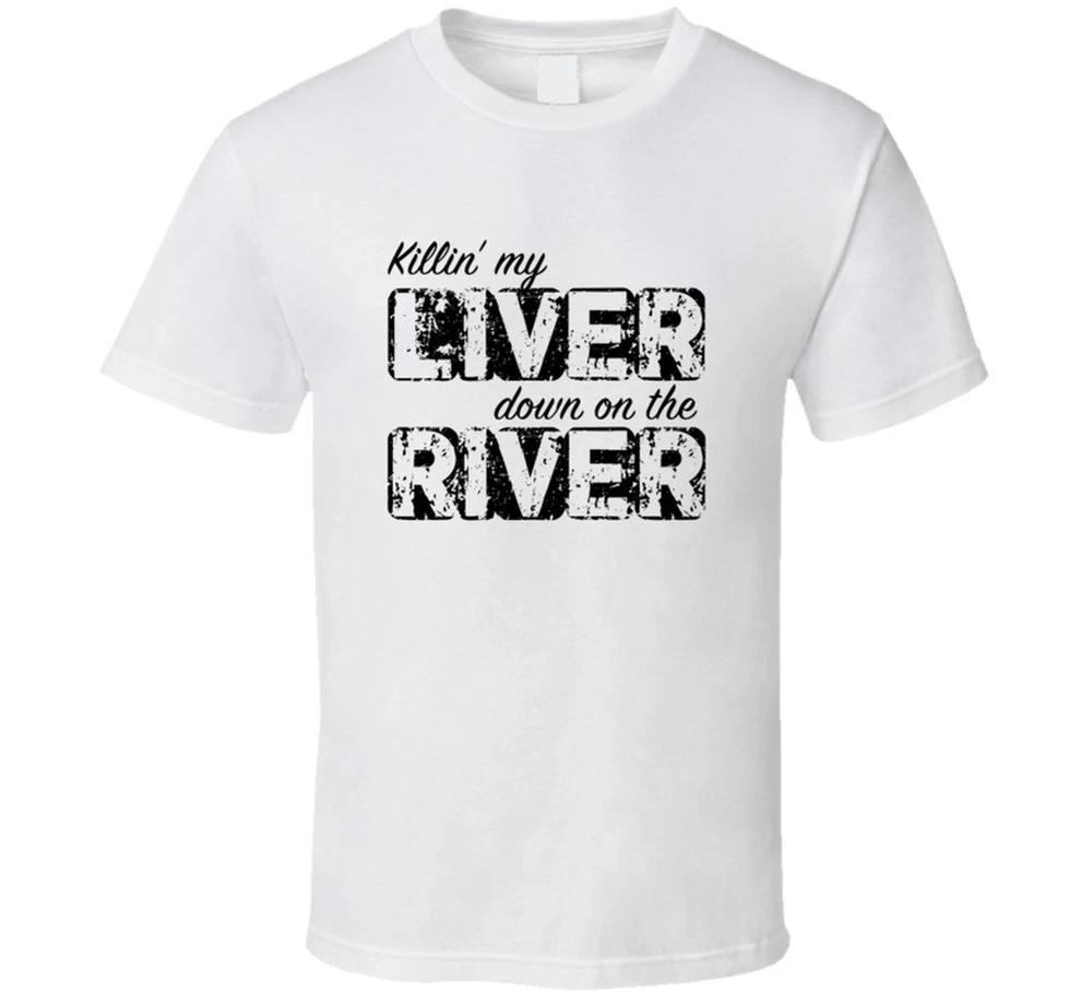 Killin My Liver Black Font Tshirt