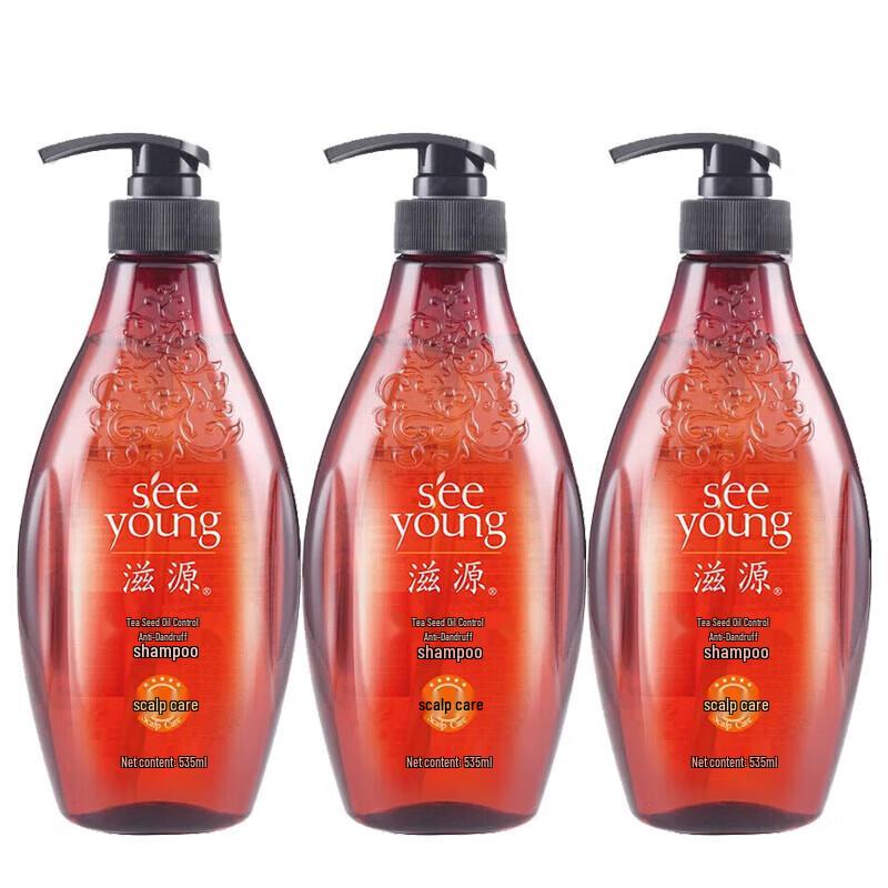 Seeyoung Tea Seed Anti-Dandruff Oil Control Shampoo 3-Pack