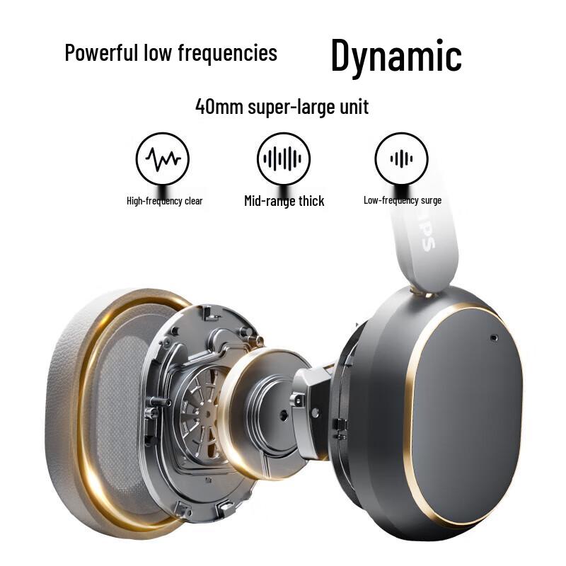 Philips TAH6519 Wireless Bluetooth Over-Ear Headphones