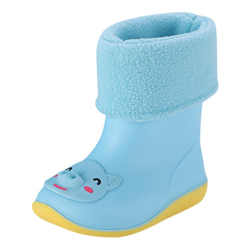 Baby Waterproof Rain Boots,Toddler Infant Kids Baby Boys Girls PVC Rain Boots Waterproof Non-Slip Shoes