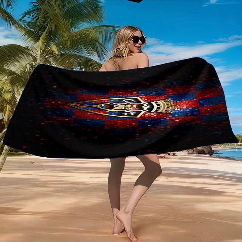 FC Osasuna Golden Lion Beach Towel Microfiber Beach Towel, Lightweight and Quick-Dry, for Summer Travel, Swimming Pool Fan Birthday Gift