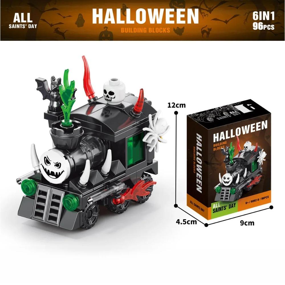 Halloween Series Assembled Building Block Set Toy Haunted House Ghost Figurine Model Children's Puzzle Gift Mould King
