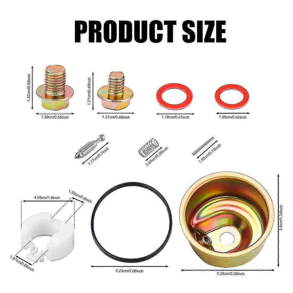 Ersatz-Vergaser-Kit für GX120 GX160 GX200 Motor Nadel Schale Schwimmer Dichtung Dichtring Stift Vergaser Reparatur Zubehör