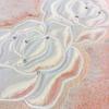 Senko NYNAS Gran Rosa Toilet Lid Cover Pink with Adhesive Sheet and Rhinestones (Multi-Type) (14426)