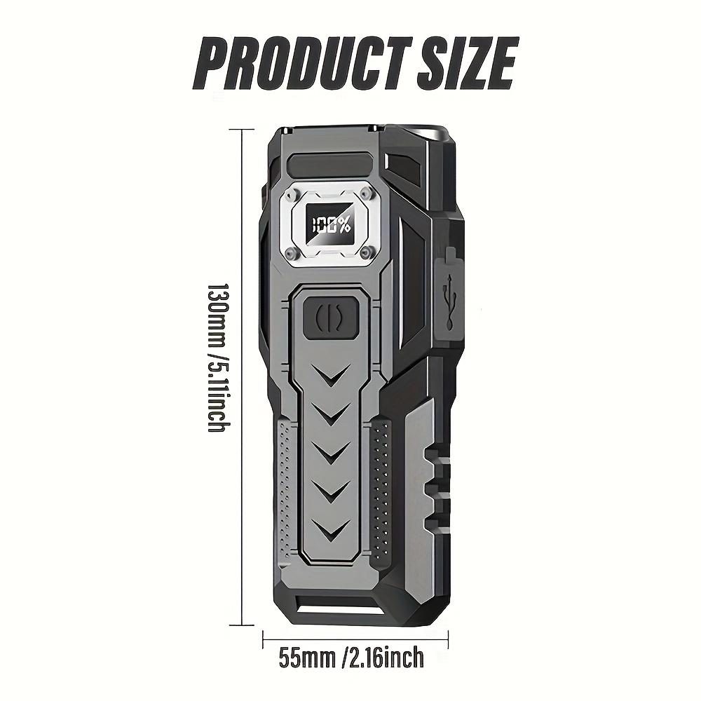 

Ultra Bright 8LED Handheld Portable Work Light, Dual Red and White Light Sources, Metal Back Clip and Bottom Magnet,exploration and Night Fishing 500mAh