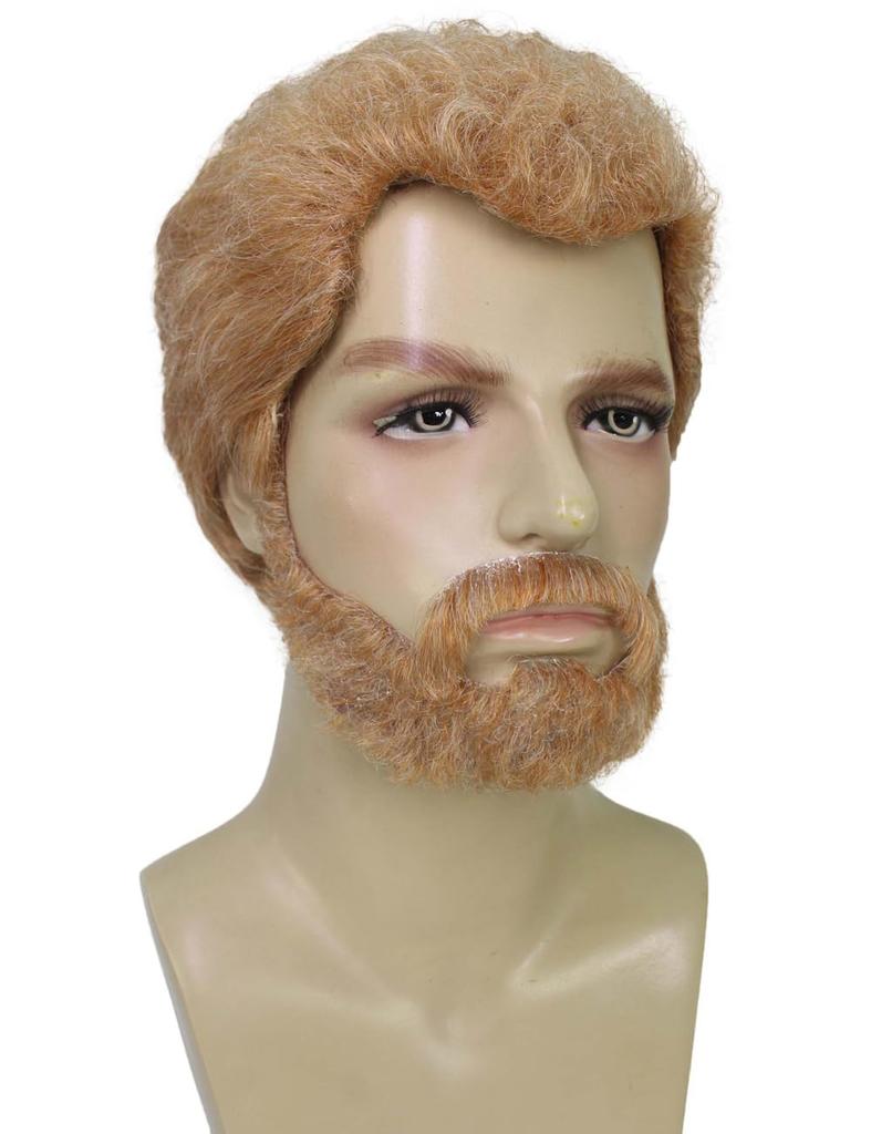 Wigs2you H-5688 Prince of Wales British Ginger Brown Wig and Beard Set for Adult Men