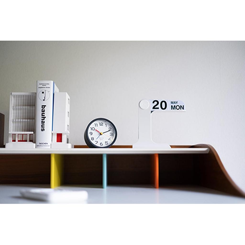 El Commune Bauhaus Gene Alarm Clock, Bayer Alarm RO, Black, DCL-008