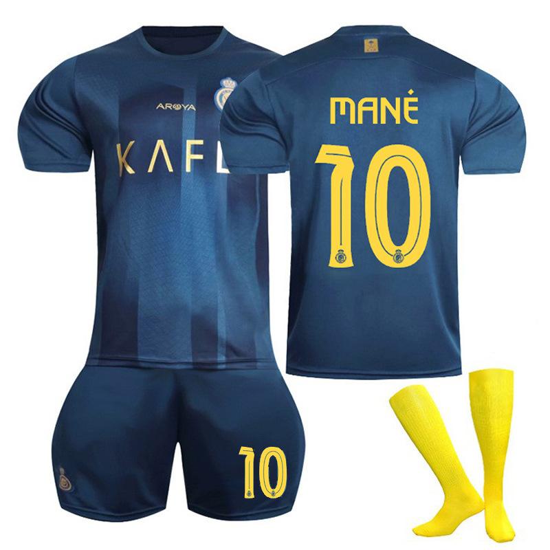 2324 Saudi League Riyadh Victory Away Blue No. 7 C Ronaldo jersey No. 10 Mane football jersey cross-border delivery