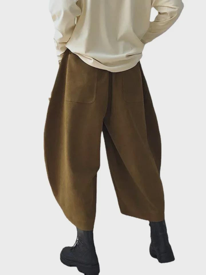 Women's Retro Japanese & Korean Casual Carrot Pants – Versatile Spring/Autumn Wide-Leg Harem Bloomers