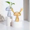 Mushroom Vase Elegant Home Decor Hydroponics Glass Vase Water Planting Glass Container
