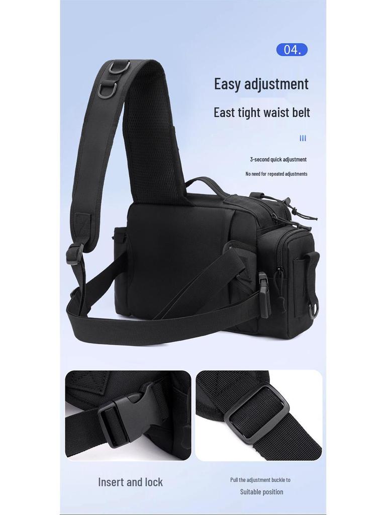 Multifunctional Large Capacity Fishing Rod & Tackle Bag: Waist, Backpack, Crossbody, and Holder