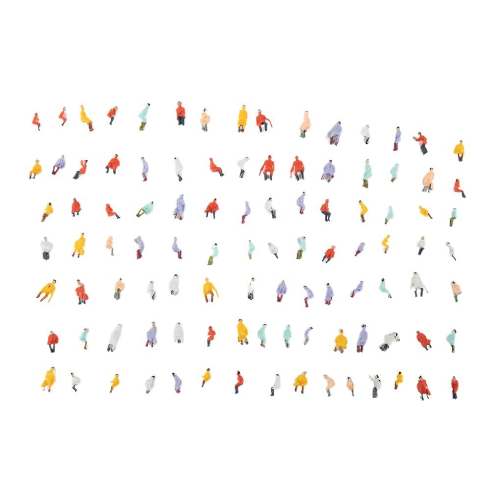 100 Painted Seated Figures 100pcs All Seated Figures Model People Figures