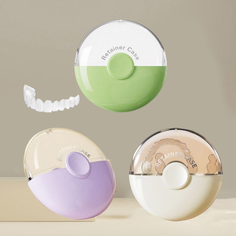 3Pcs Sealed Magnetic Orthodontic Retainer Lightweight Fake Teeth Case Mouthguard Case  for Home
