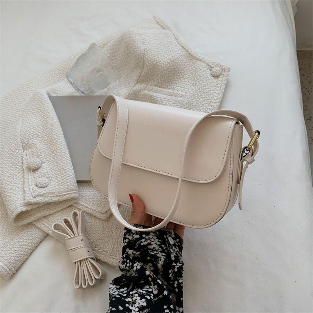 Korean Style PU Shoulder Bag Square Women Crossbody Bag Casual Flap Crossbody Shoulder Bag  Girl